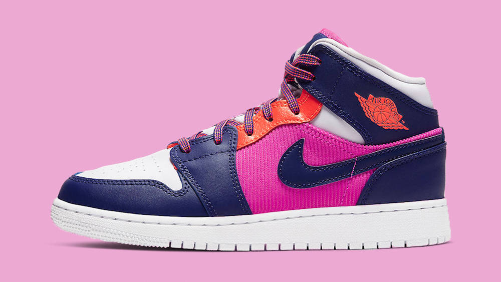 Corduroy Carries Into 2020 With This New Air Jordan 1 Mid In Fire Pink ...