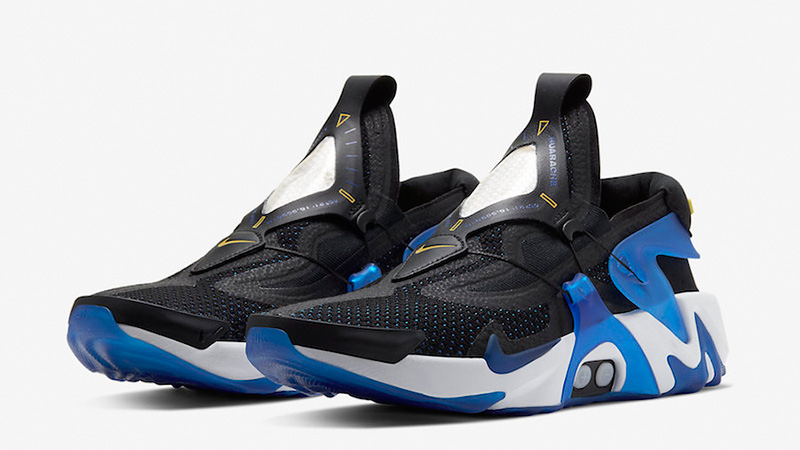 blue huarache sneakers