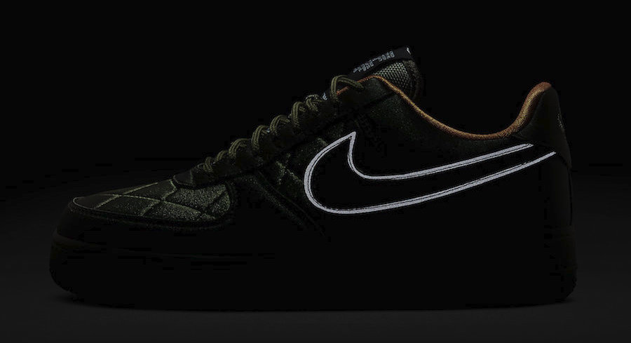 Nike Air Force 1 Quilted Olive Green side