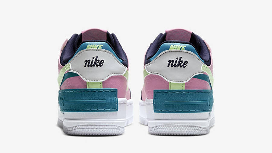 nike air force 1 shadow trainers in grey and pastel