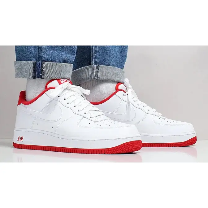Air Force 1 Low 'University Red' - Nike - CD0884 101 - white/university red