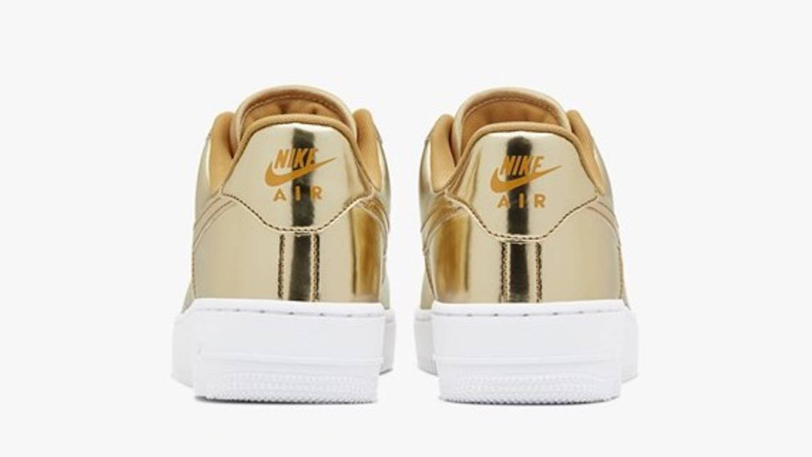 gold lace lock air force 1