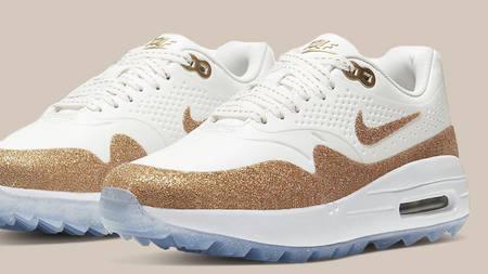 The Swarovski x Nike Air Max 1 Looks Glam In Gold The Swarovski x Nike Air Max 1 Looks Glam In Gold