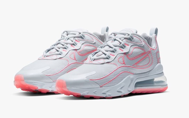 Nike Air Max 270 React Grey flash crimson