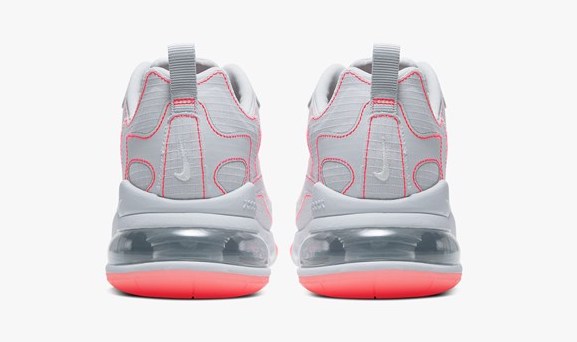 Nike Air Max 270 React Grey flash crimson back