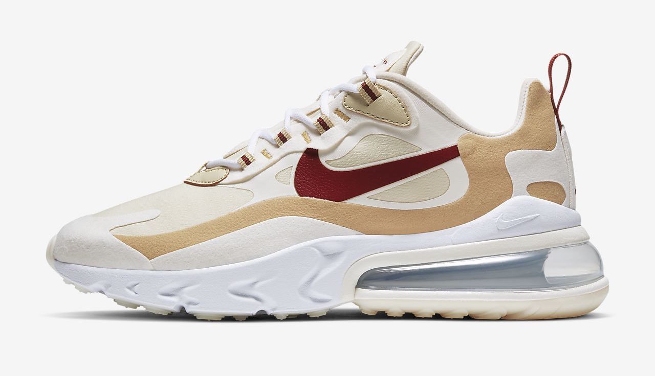 Nike Air Max 270 React white beige
