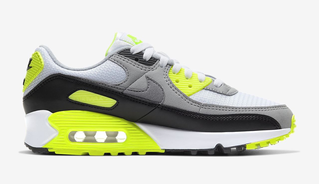 Nike Air Max 90 White Volt side.