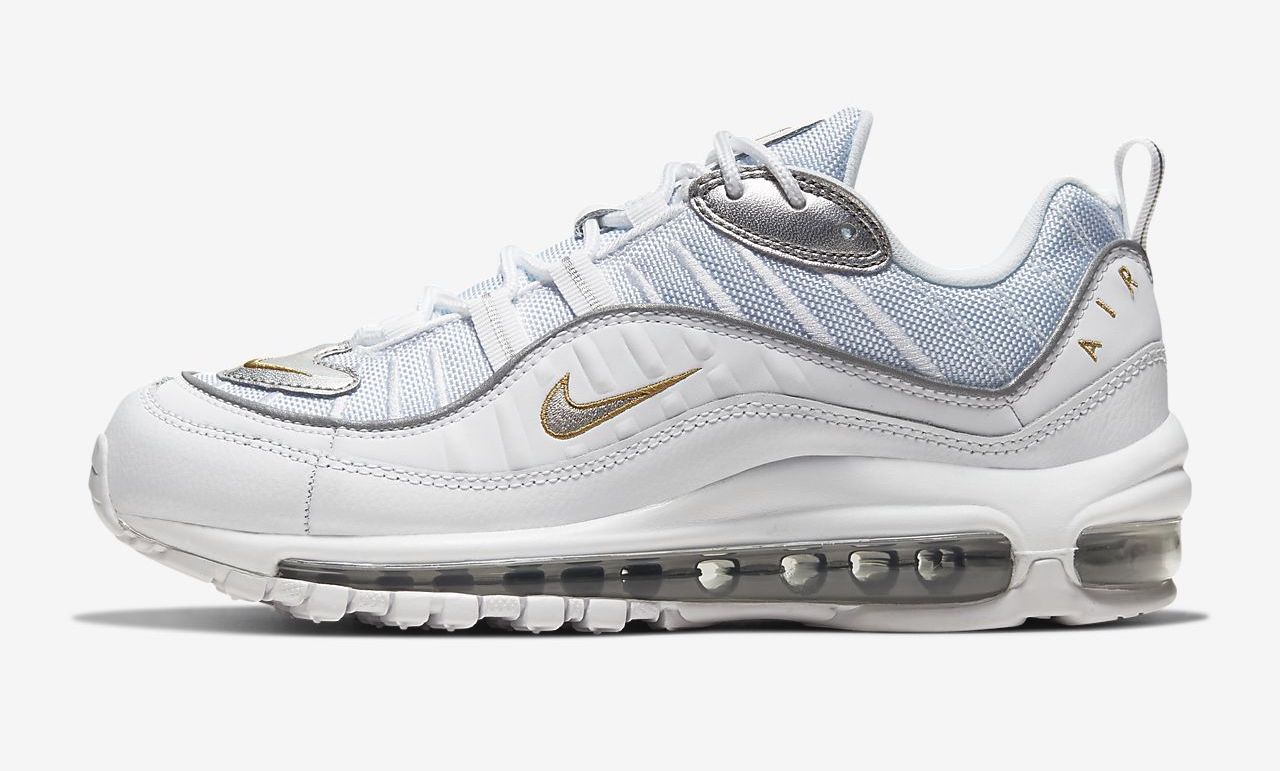 Nike Air Max 98 White Metallic