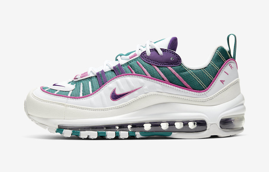 Nike Air Max 98 Womens Pink Green