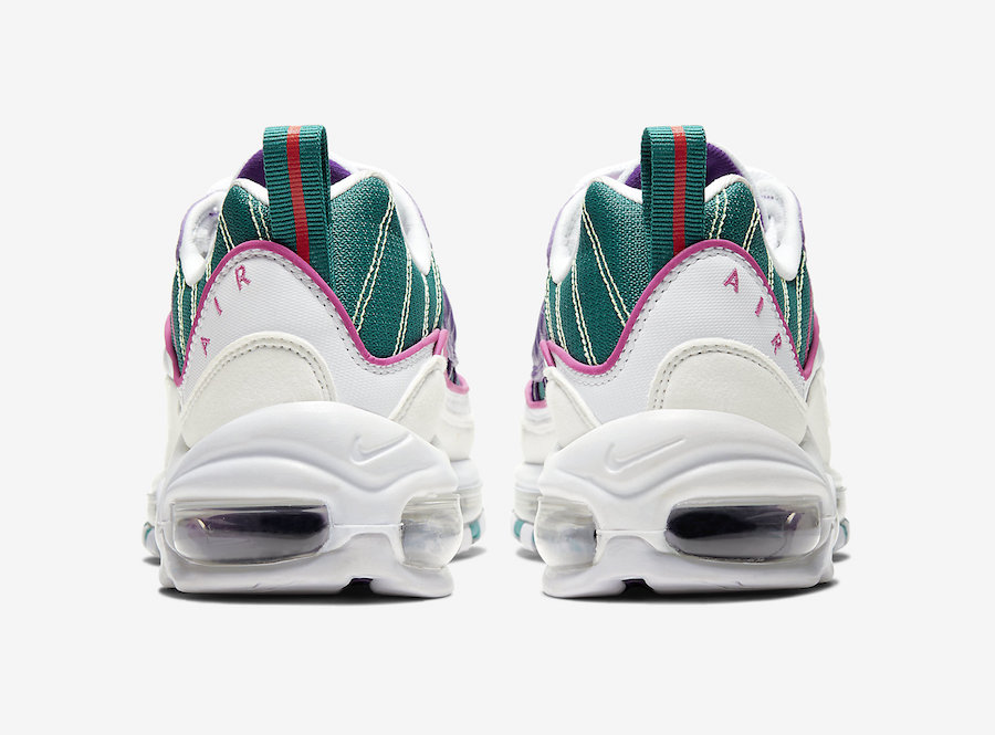 Nike Air Max 98 Womens Pink Green white back