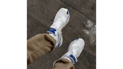 Nike Air Streak Lite White Blue CD4387-100 on foot hanging