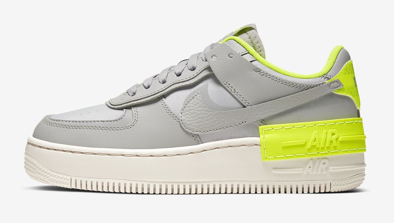 Nike Air force 1 shadow grey volt