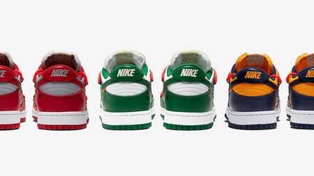The Off-White x Nike Dunk Low Is Set To Release In 3 Colourways The Off-White x Nike Dunk Low Is Set To Release In 3 Colourways