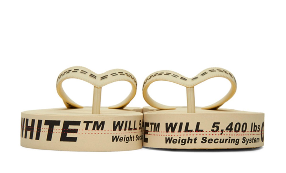 Off-White Crafts Flip Flops Beige
