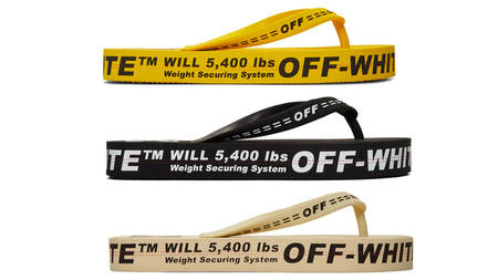 The Industrial Belt Gets Reworked For The Off-White Crafts Flip Flops The Industrial Belt Gets Reworked For The Off-White Crafts Flip Flops