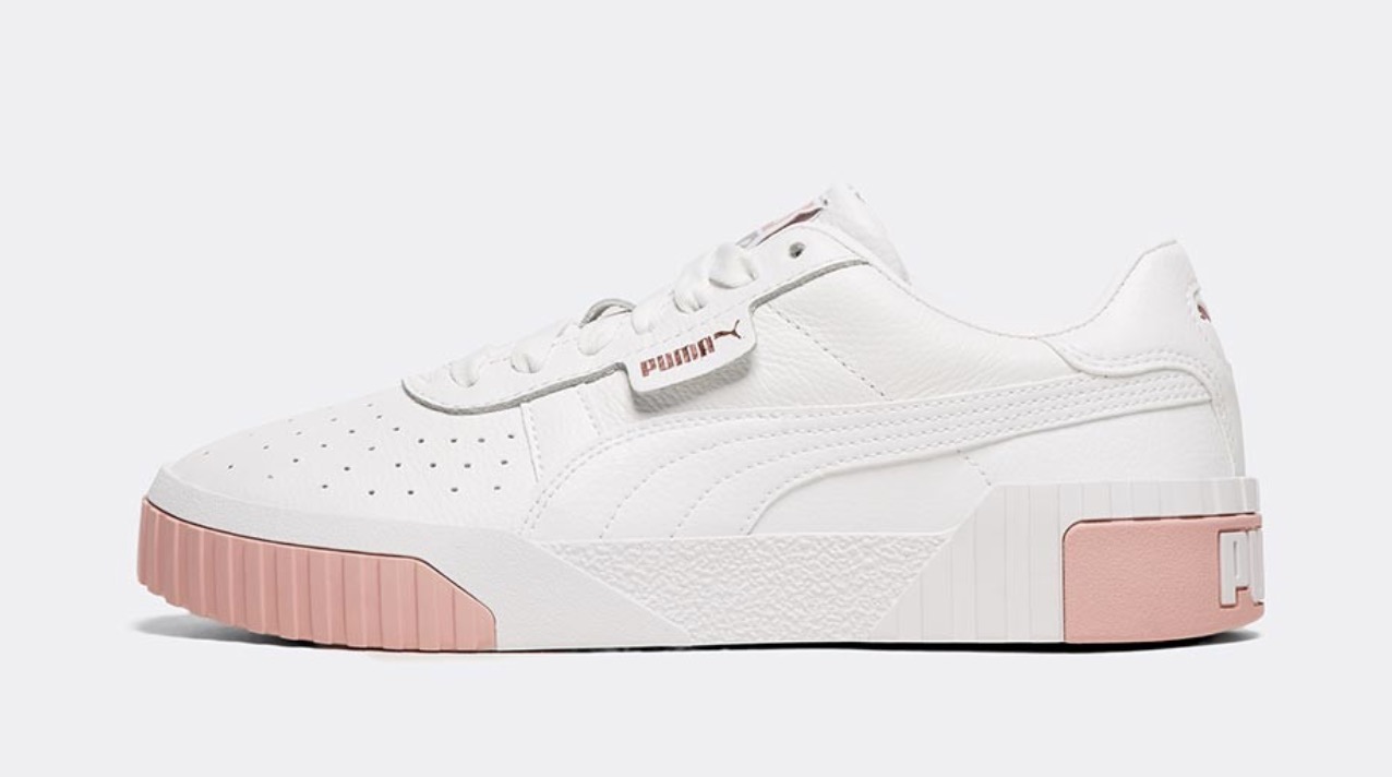 Puma cali white pink
