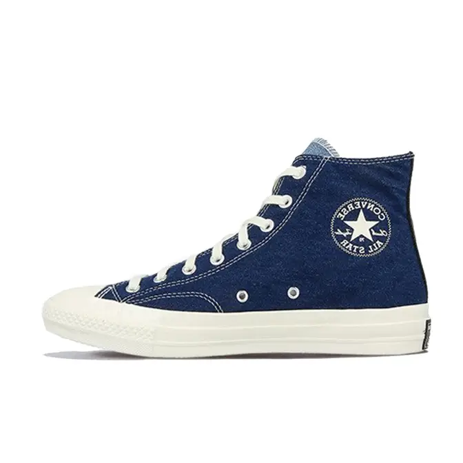 Black sale denim converse