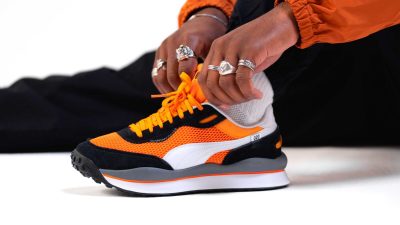 How To Style The PUMA Style Rider OG “Vibrant Orange”
