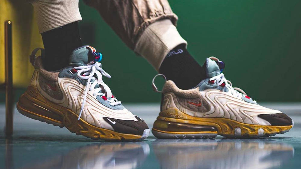 Image via repgod888 Travis Scott x Nike Air Max 270 React "Cactus Jack"