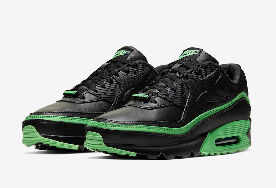 Undefeated-Nike-Air-Max-90-Black-Green-Spark-CJ7197-004-Release-Date