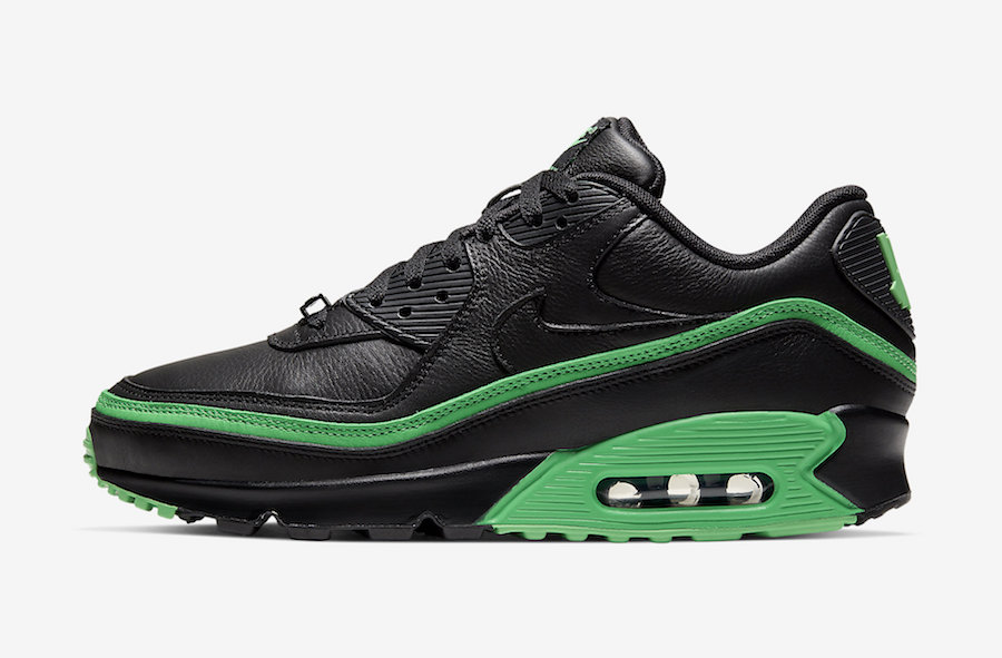 Undefeated-Nike-Air-Max-90-Black-Green-Spark-CJ7197-004-Release-Date