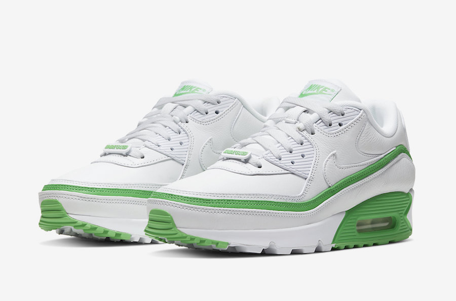 Undefeated-Nike-Air-Max-90-White-Green-Spark-CJ7197-104-Release-Date