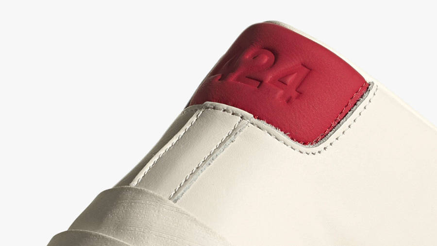 adidas consortium 424 heel close up