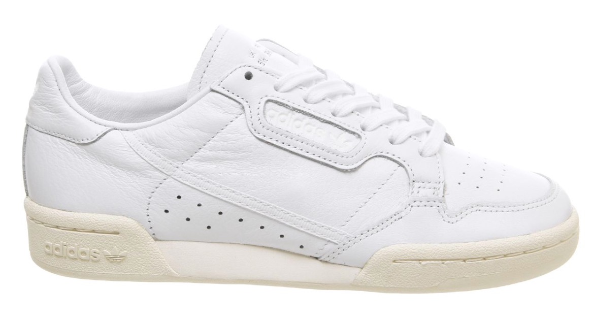 adidas continental 80 white off white