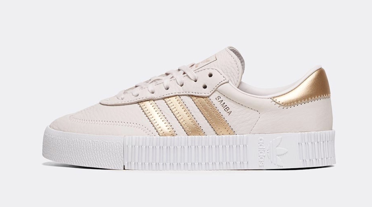 adidas sambarose gold
