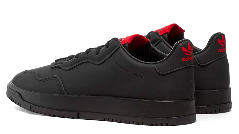 adidas x 424 sc premiere black heel shot