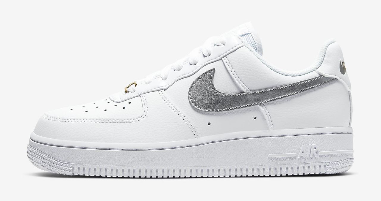 air-force-1-white metallic silver