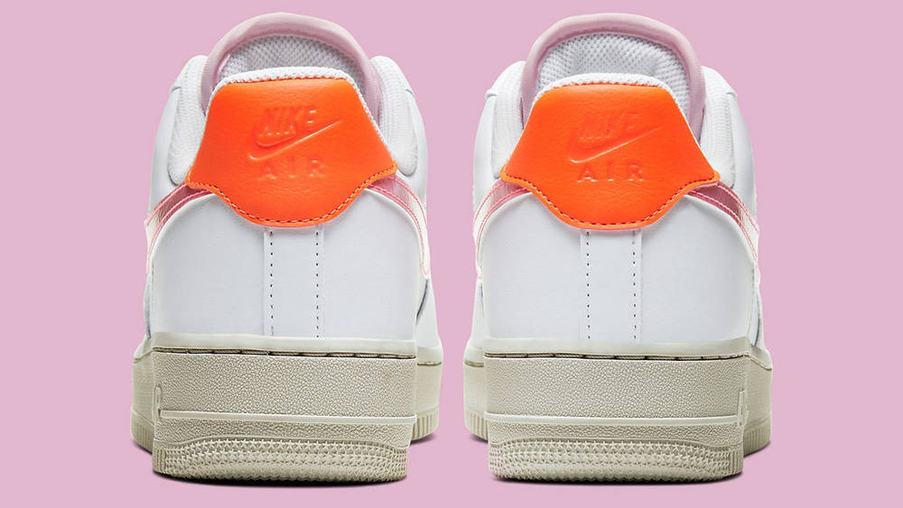 air force 1 white pink orange air force 1 white pink orange