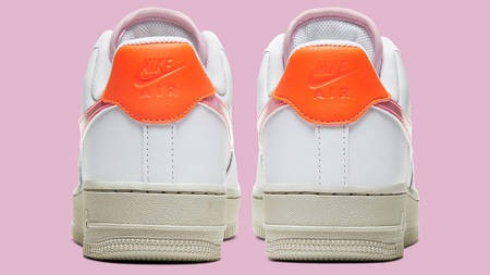 Shimmering Pink Swooshes Decorate The Nike Air Force 1 Shimmering Pink Swooshes Decorate The Nike Air Force 1