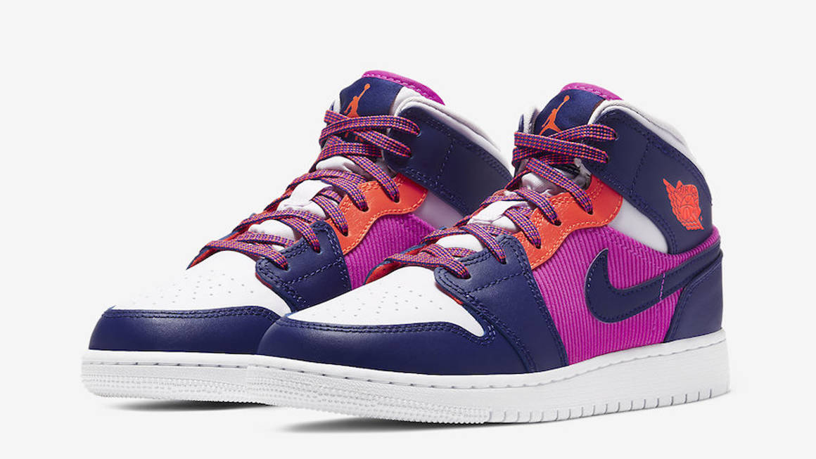 Corduroy Carries Into 2020 With This New Air Jordan 1 Mid In Fire Pink ...