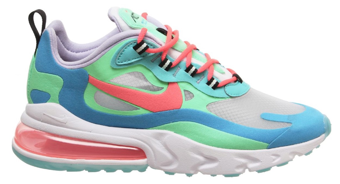 air max 270 react blue. lagoon