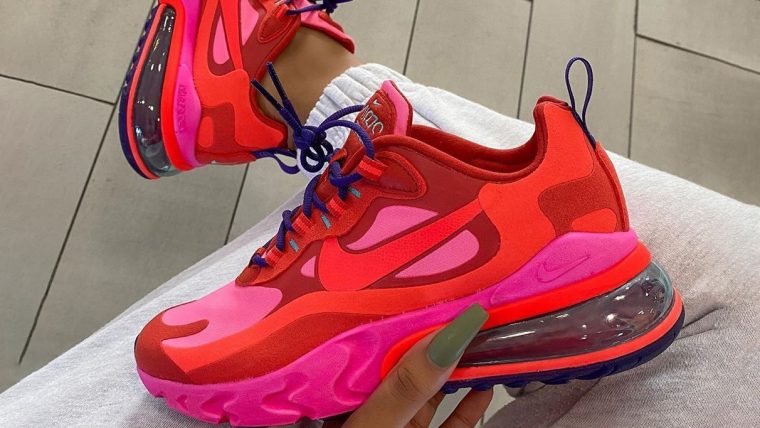 air max 270 react pink red