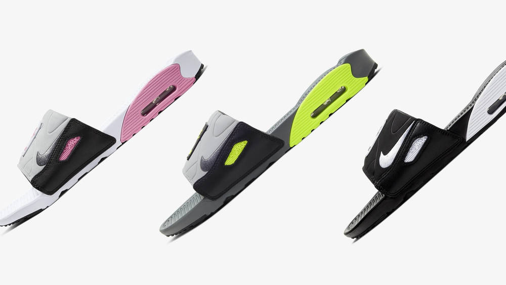 Image via Nike These Nike Air Max 90 Slides Are Made For Off-Duty Days