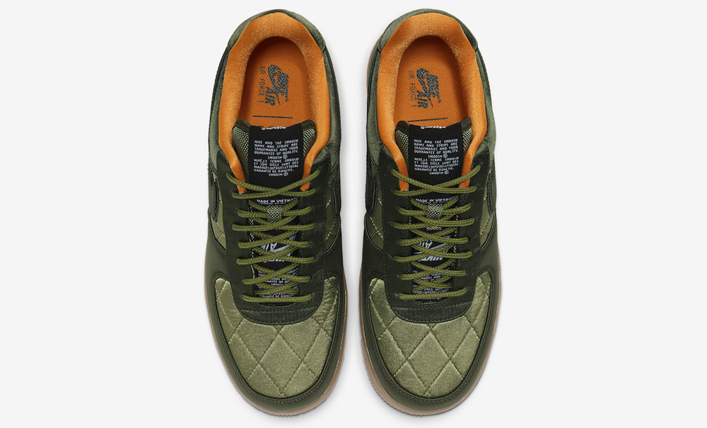 AF1 Quilted Flight Jacket olive top