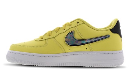nike air force 1 removable swoosh yellow..