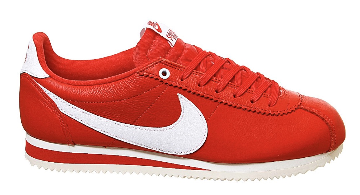 nike cortez red white