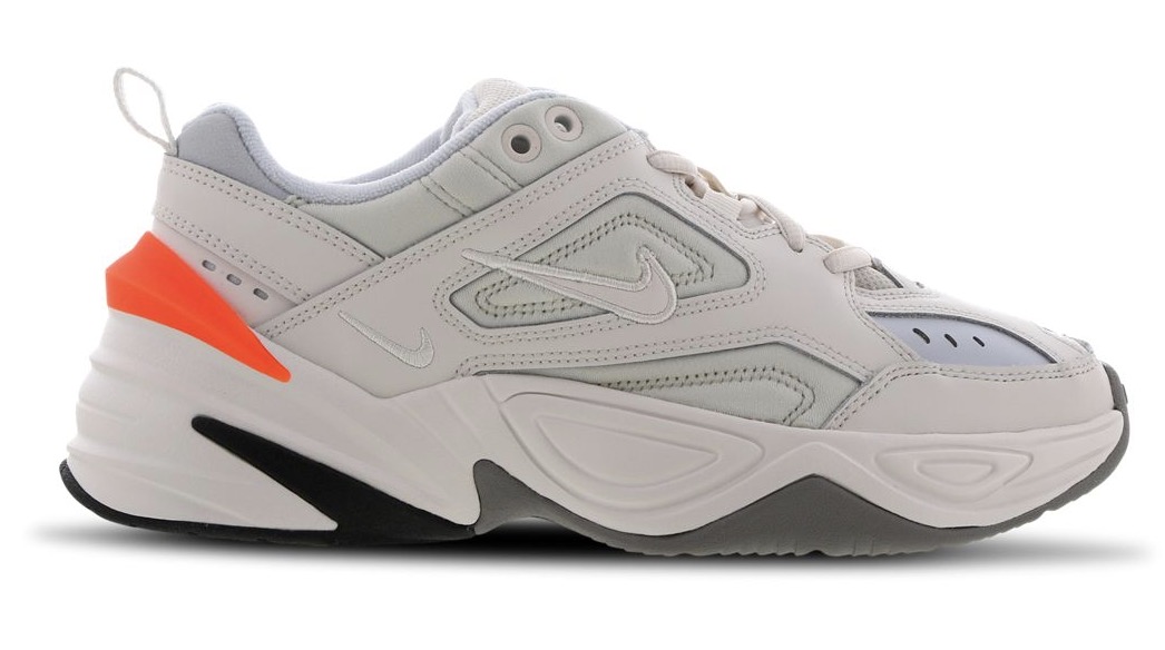 nike m2k tekno grey orange.