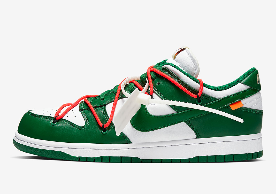 off-white-nike-dunk-low pine green white