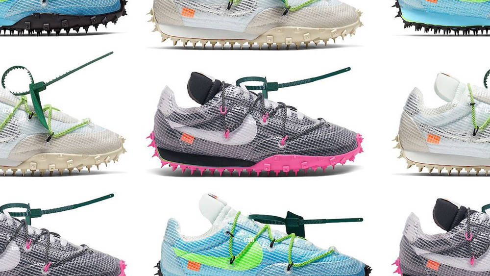 off white waffle racer blue pink green off white waffle racer blue pink green