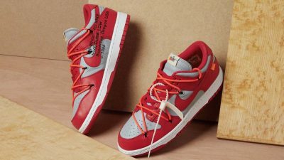 Off-White x Nike Dunk Low University Red Raffles