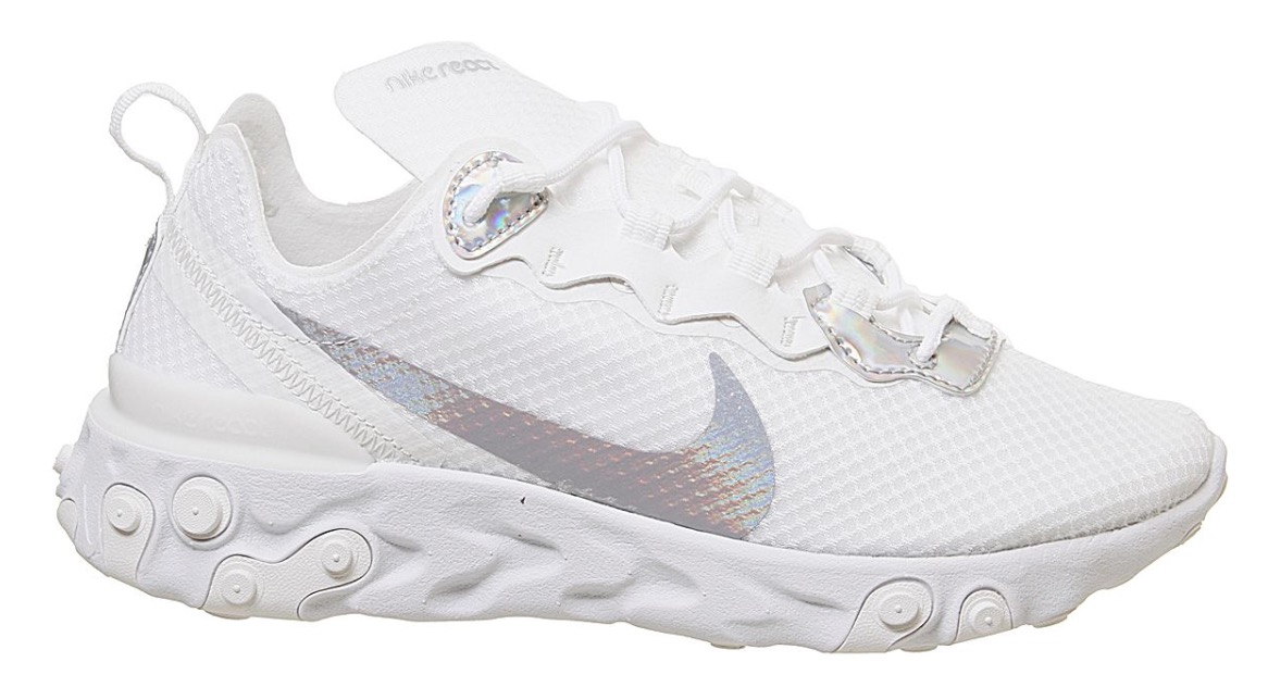 react element 55 white holographic