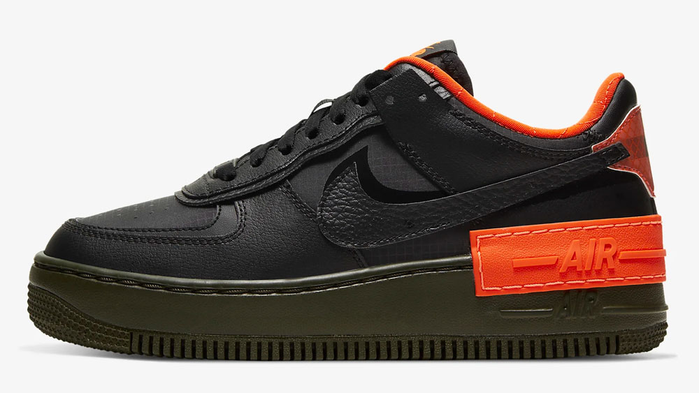 _0005_Nike Air Force 1 Shadow Black Orange
