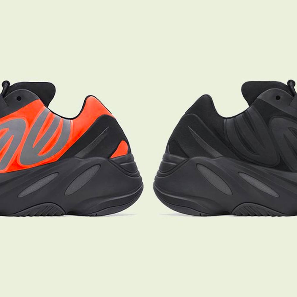 yeezy 700 black and orange