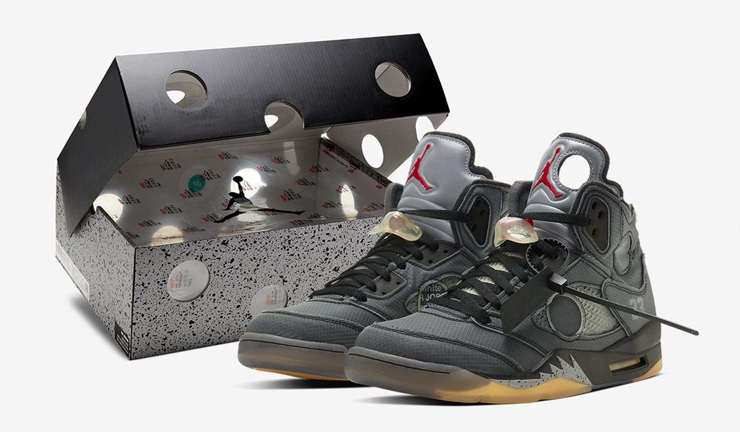 offwhite jordan 5 box