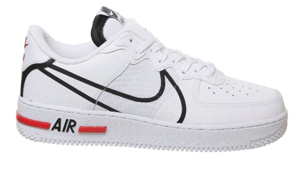 Air Force 1 React White Red