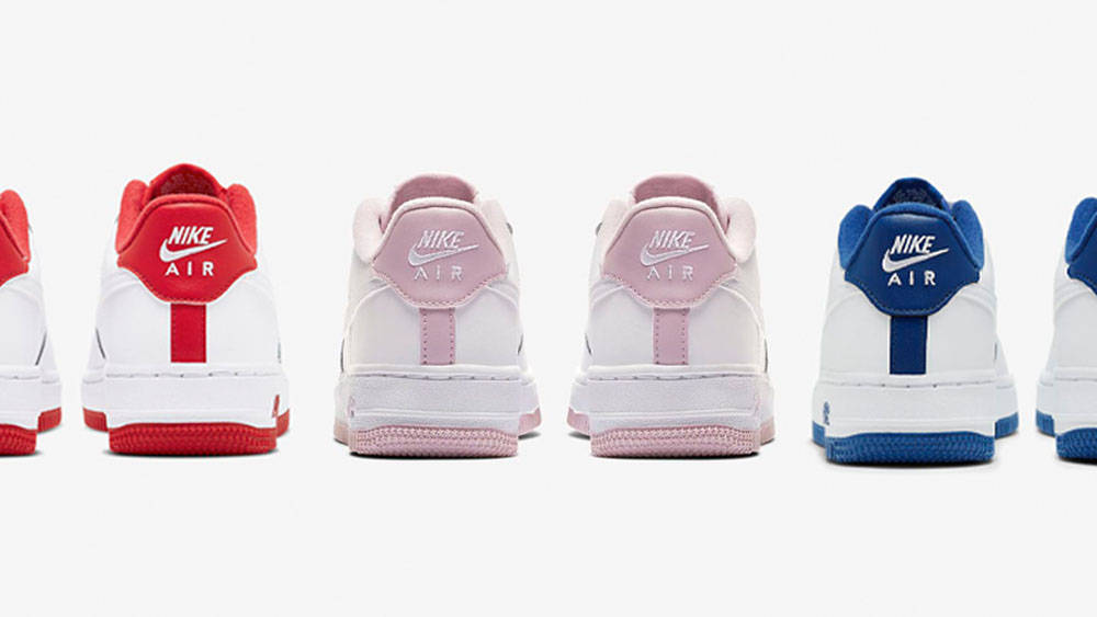 Air Force 1 White Red Pink Blue